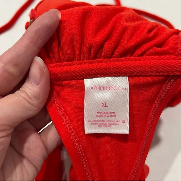 Xhilaration Bikini / Swim Top RED Women’s Size XL - Picture 6 of 7